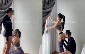 Onlyfans น้องแอมนมโตเย็ดคาชุดรัดรูปขย่มควยแตกนอกเต็มตัว amam7078