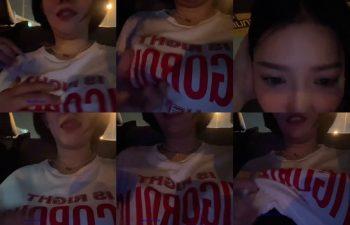 babynookie น้องนุ๊กกี้ โอลี่แฟนผมสั้นถ่ายเซ็กซี่เสื้อยืดขาวในรถ