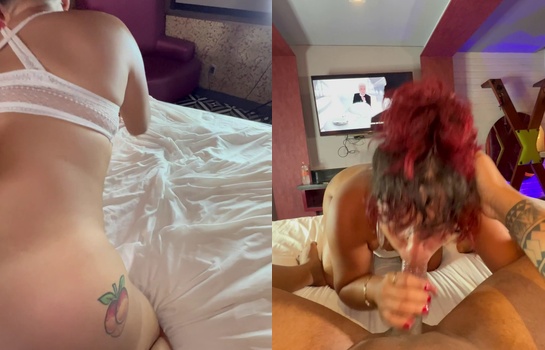 sarahrobert Onlyfans สาวฝรั่งชุดตาข่ายส้มโดนกินหีแล้วเย็ดจากหลัง